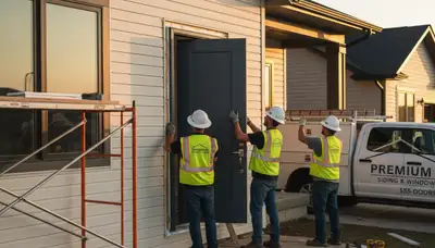 Professional vinyl siding and door installation in Tulsa, OK by Next Level Exteriors