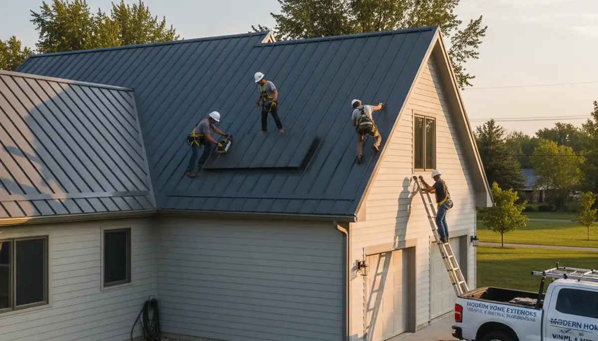 Professional metal roof installation by Next Level Exteriors in Tulsa, OK
