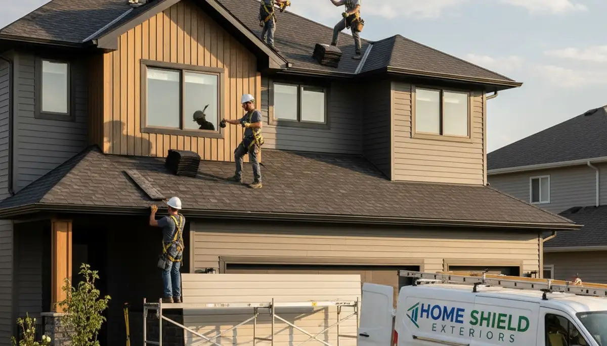 Professional roof repair and vinyl siding service in Tulsa, OK by Next Level Exteriors