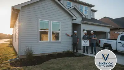 Professional vinyl siding installation on Tulsa OK home exterior
