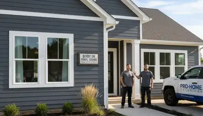 Professional vinyl siding installation on residential home exterior in Tulsa, OK