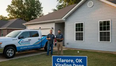 Professional vinyl siding installation on residential home exterior in Tulsa, OK