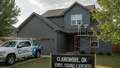 Professional vinyl siding installation on home exterior in Tulsa, OK