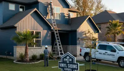Professional vinyl siding installation on home exterior in Tulsa, OK