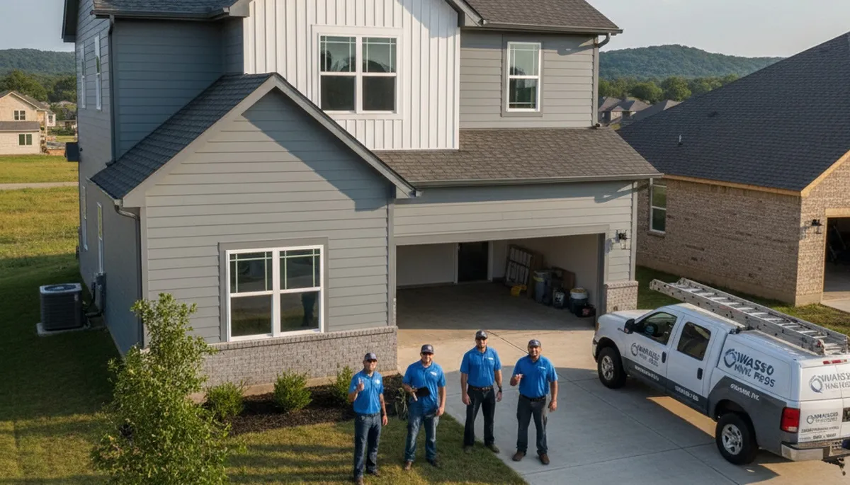 Professional vinyl siding installation on home exterior in Tulsa, OK