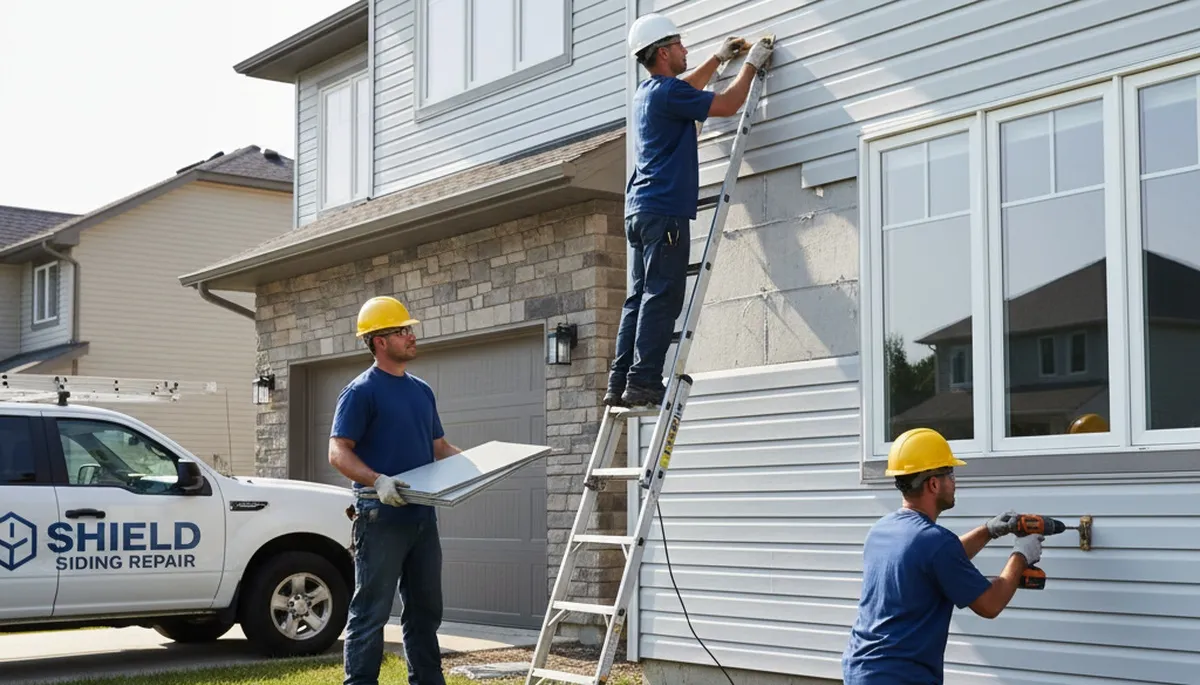 Vinyl siding repair in Tulsa, OK for storm-damaged and warped home exterior panels