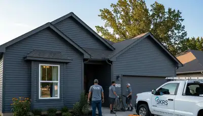 Professional vinyl siding installation on residential home exterior in Tulsa, OK