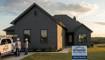 Professional vinyl siding installation on residential home exterior in Tulsa, OK