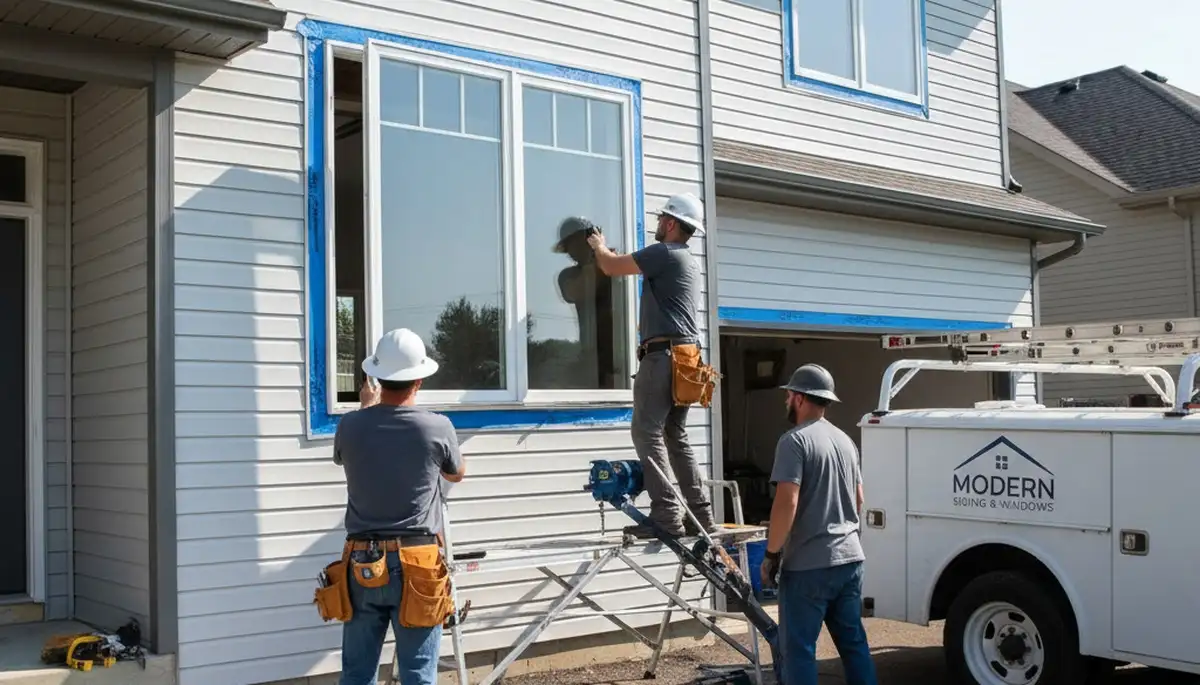 Professional window installation in Tulsa, OK by Next Level Exteriors for energy-efficient home protection