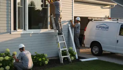 Vinyl siding installation and window repair service in Tulsa, OK by Next Level Exteriors